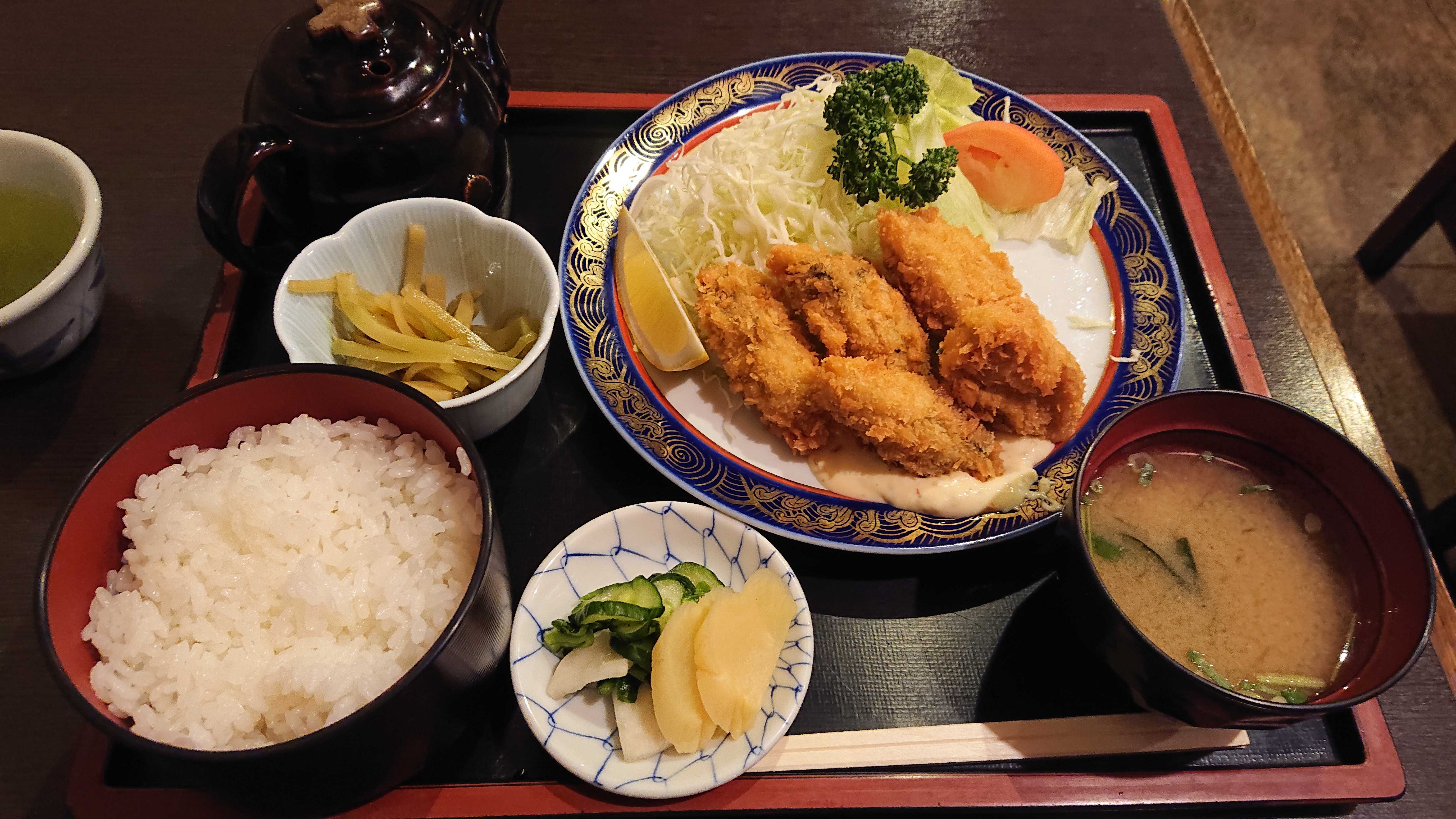 カキフライ定食
