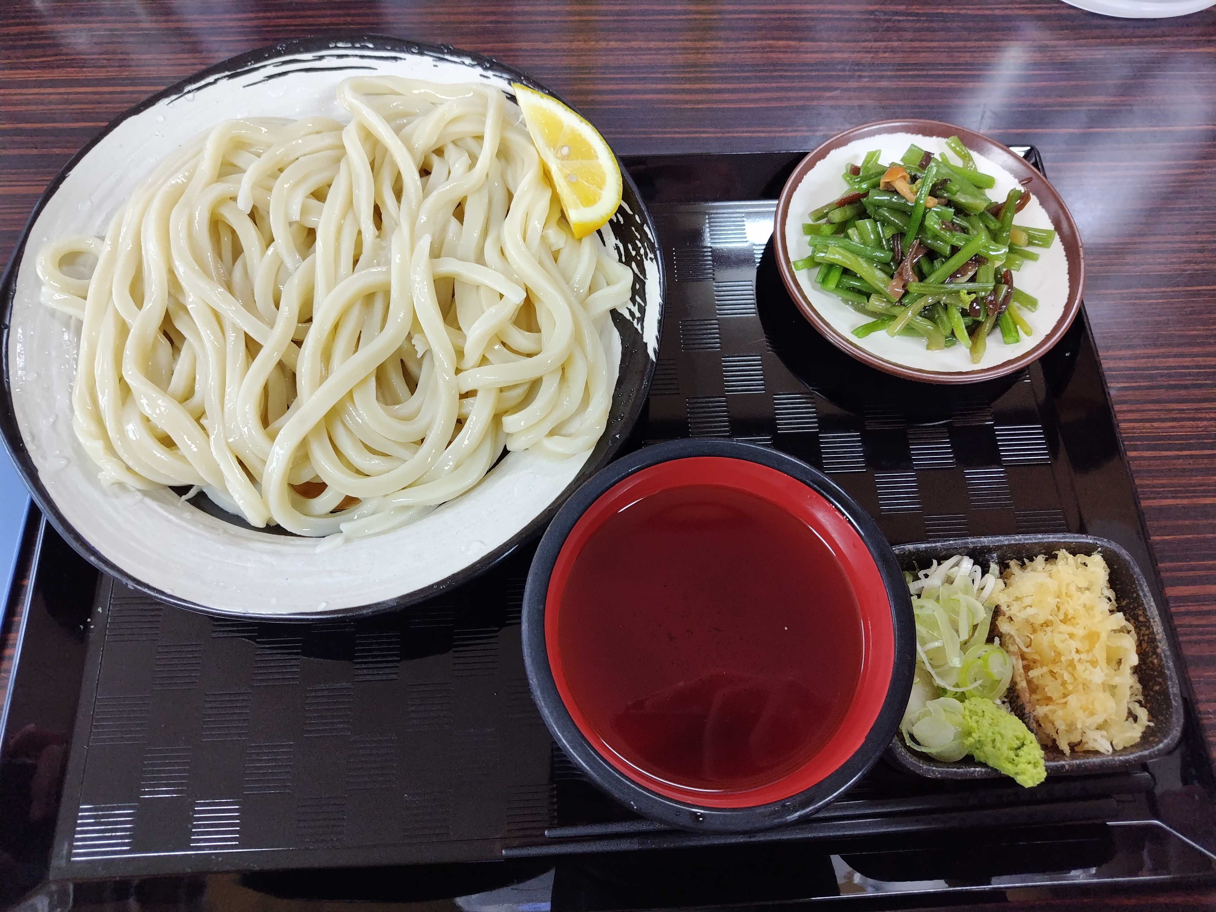 山菜ざるうどん