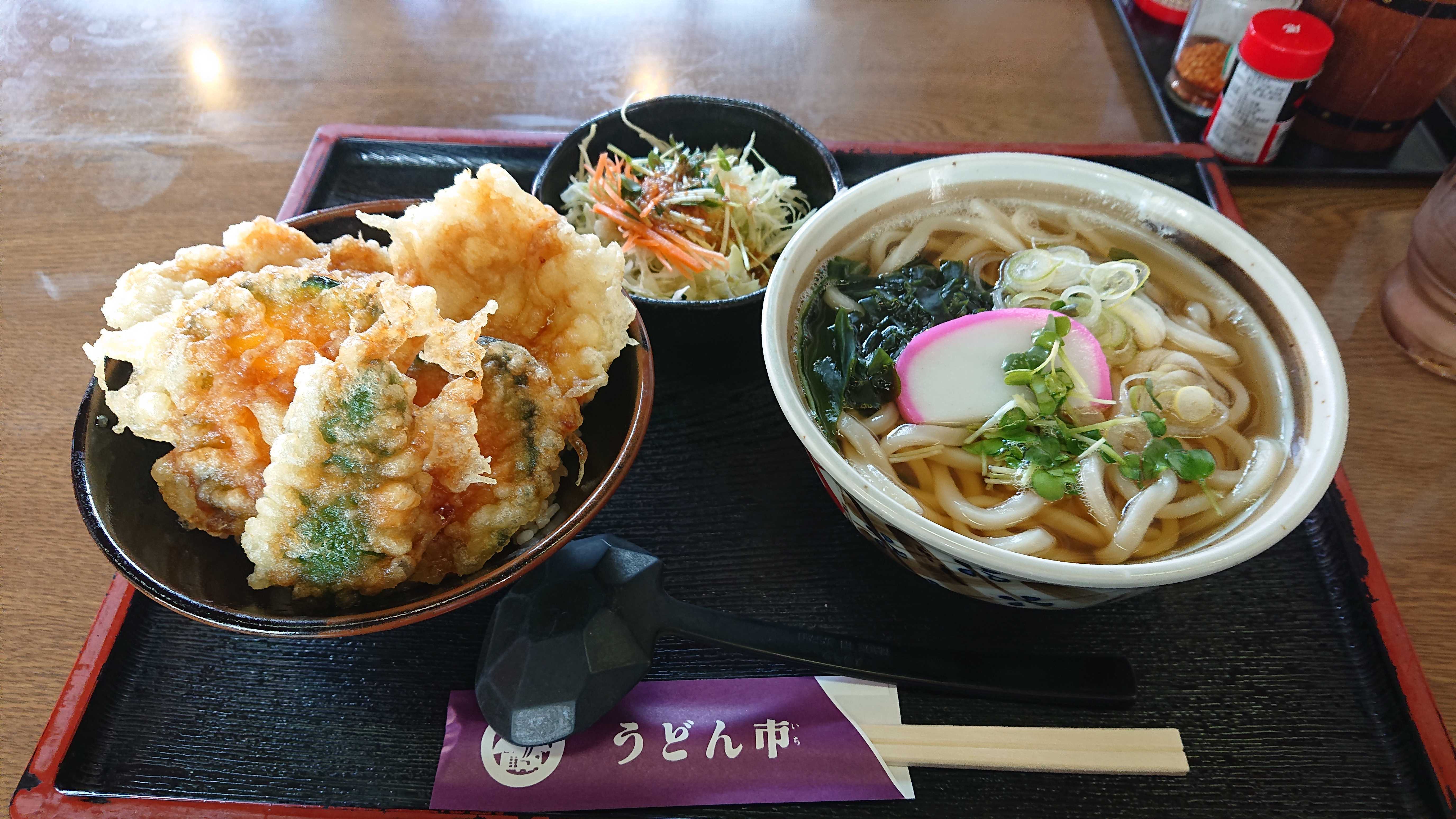 とり天丼セット
